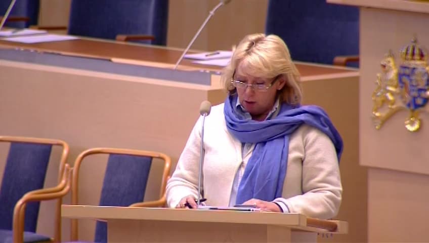 Stillbild från Interpellationsdebatt, Stopp för ökningar av utsläpp