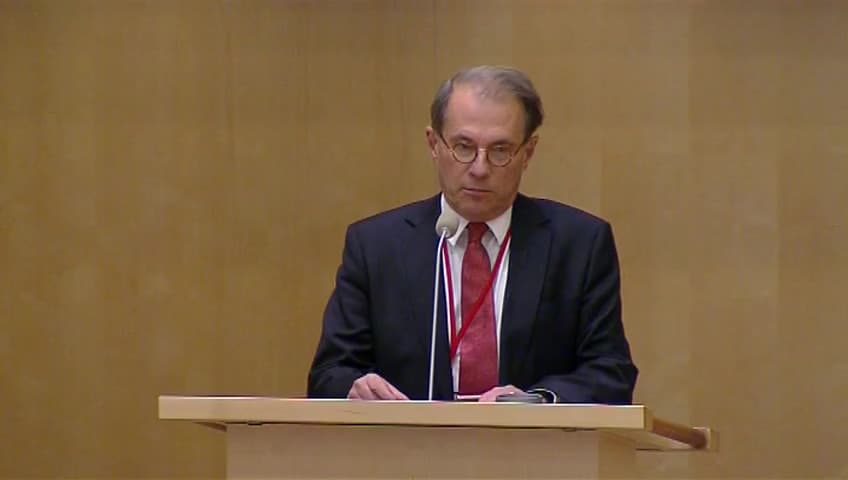 Stillbild från Debatt om förslag, Utlåtande över grönbok om möjligheterna att införa stabilitetsobligationer