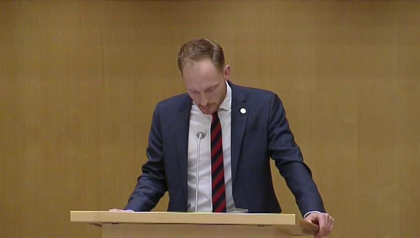 Stillbild från Debatt om förslag, Radio och tv i allmänhetens tjänst