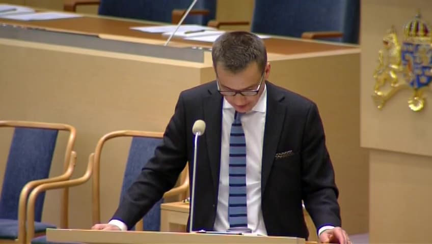 Stillbild från Interpellationsdebatt, Försäkringskassans service på lokal nivå