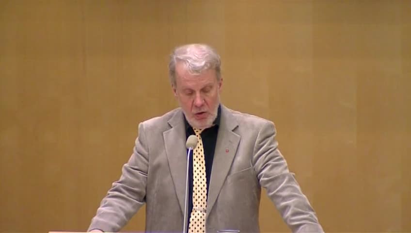 Stillbild från Debatt om förslag, Uppföljning av riksdagens tillämpning av subsidiaritetsprincipen