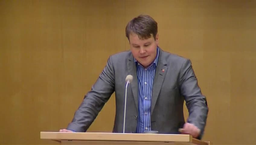 Stillbild från Debatt om förslag, Utgiftsområde 20 Allmän miljö- och naturvård m.m.