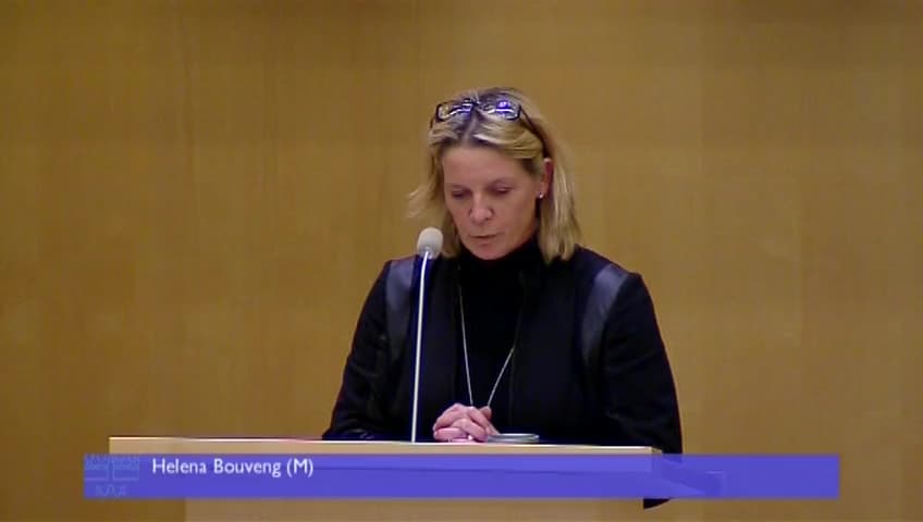 Stillbild från Debatt om förslag, Utgiftsområde 9 Hälsovård, sjukvård och social omsorg