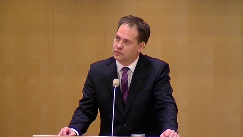 Stillbild från Debatt om förslag, Utgiftsområde 7 Internationellt bistånd