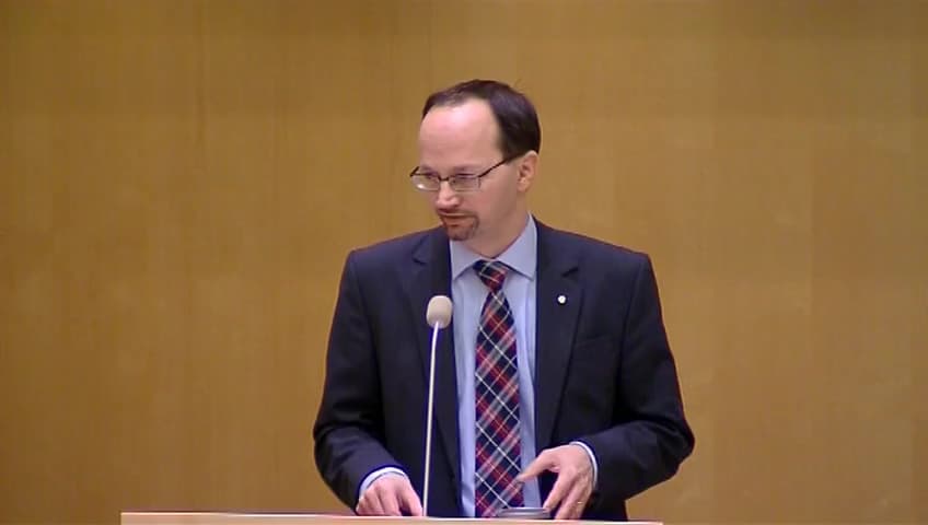 Stillbild från Debatt om förslag, Utgiftsområdena 10, 11 och 12 inom socialförsäkringsområdet