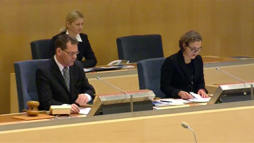Stillbild från Interpellationsdebatt, Sfi-bonusens fortsatta existens