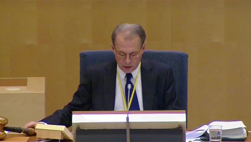 Stillbild från Debatt om förslag, Konsumentombudsmannens medverkan i vissa tvister
