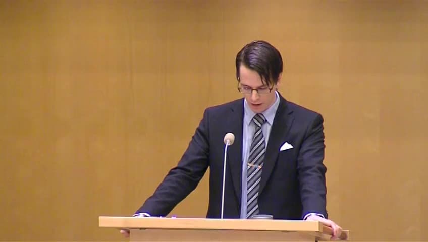 Stillbild från Debatt om förslag, Kvothöjning och stadgeändring i Internationella valutafonden