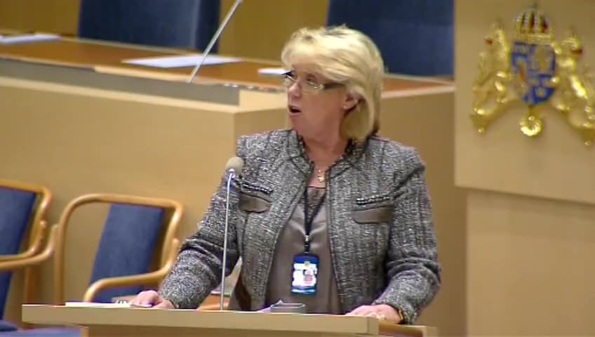 Stillbild från Interpellationsdebatt, Måluppfyllelse för biologisk återvinning