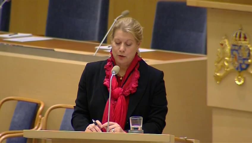 Stillbild från Interpellationsdebatt, Transporterna till och från Holmön i Umeå kommun
