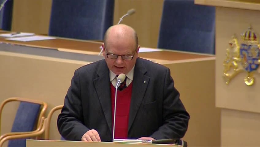 Stillbild från Interpellationsdebatt, Laxfiskets framtid