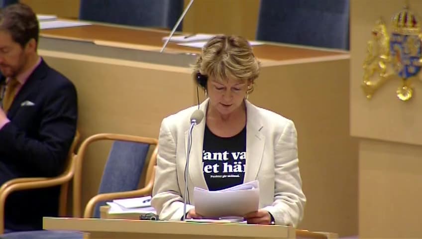 Stillbild från Interpellationsdebatt, Kulturarvslyftet