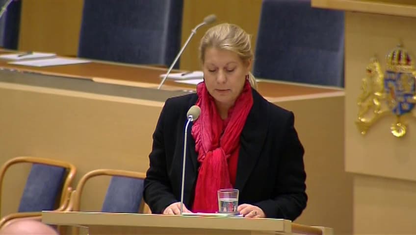 Stillbild från Interpellationsdebatt, Körförbud vid epilepsi