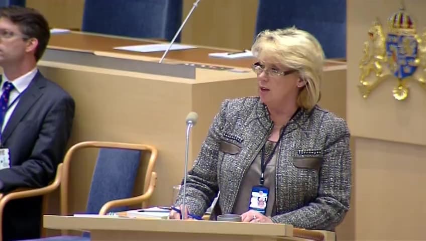Stillbild från Interpellationsdebatt, Stresstesterna av de svenska kärnkraftverken