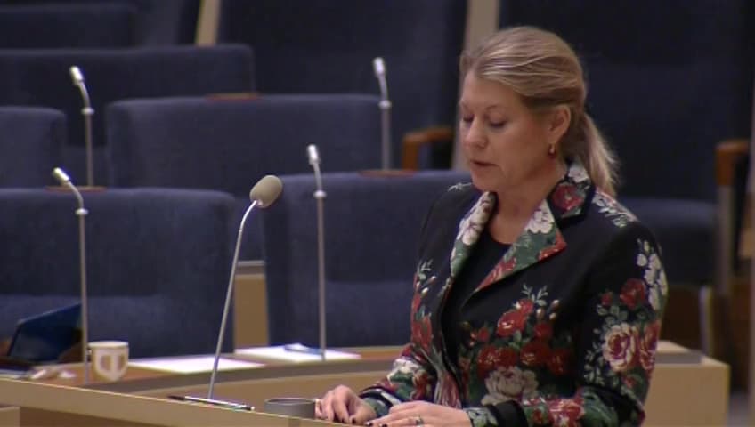 Stillbild från Interpellationsdebatt, ICT:s framtid i Borlänge