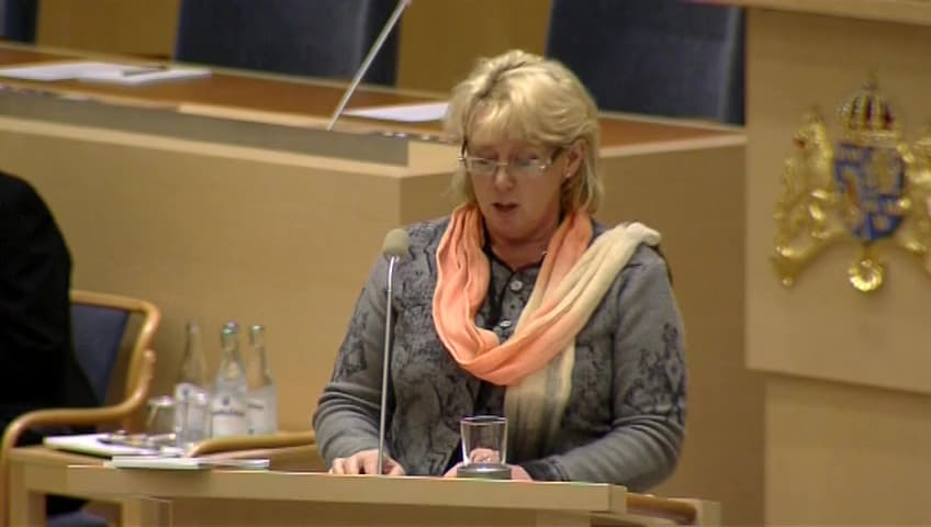 Stillbild från Interpellationsdebatt, Tillståndsprövning av miljöfarlig verksamhet 