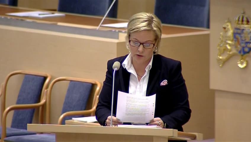 Stillbild från Interpellationsdebatt, Fusk och exploatering av arbetskraft på biltvättar