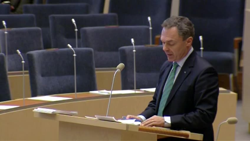 Stillbild från Interpellationsdebatt, Utbildning och arbetsmarknad