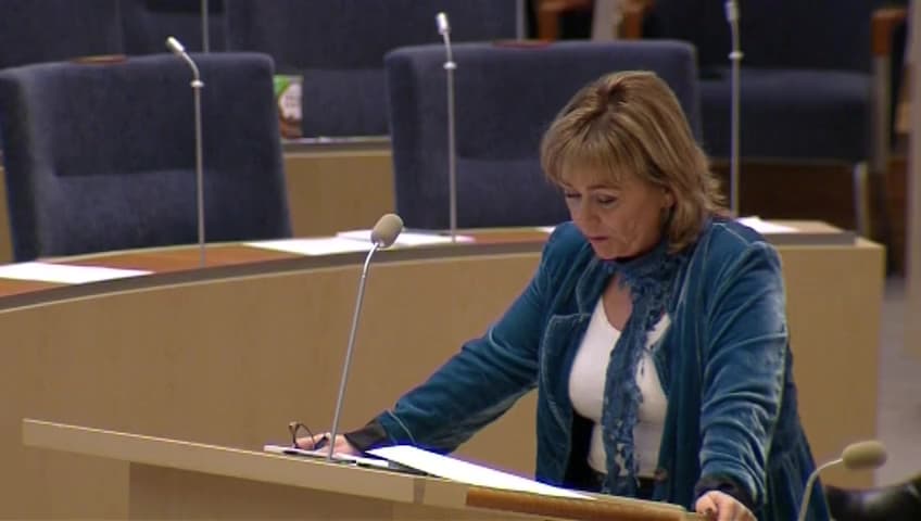 Stillbild från Interpellationsdebatt, Tidsutdräkt för besvarande av brev