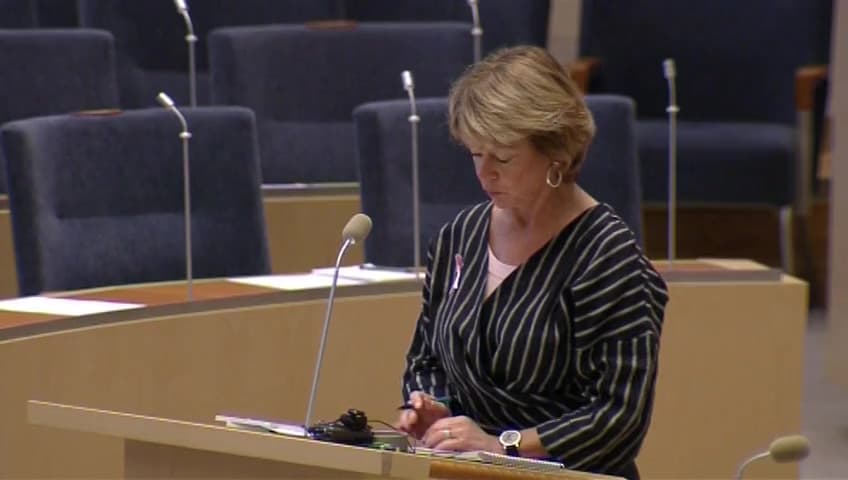 Stillbild från Interpellationsdebatt, Umeå som Europas kulturhuvudstad 2014