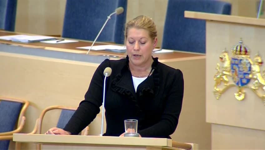 Stillbild från Interpellationsdebatt, Infrastrukturen i Västerbergslagen
