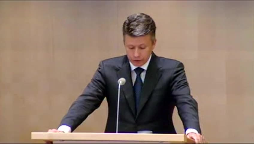 Stillbild från Debatt om förslag, Vissa förändringar av trängselskatten i Göteborg