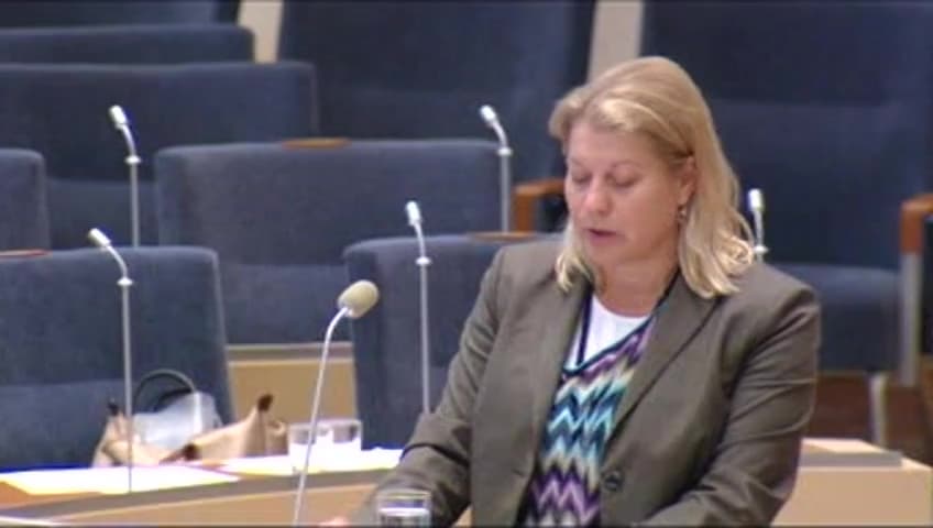 Stillbild från Interpellationsdebatt, Inlandsbanan som en nationell möjlighet