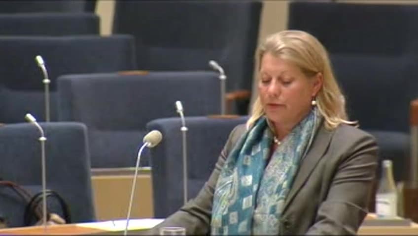 Stillbild från Interpellationsdebatt, Upprustning av Västerdalsbanan