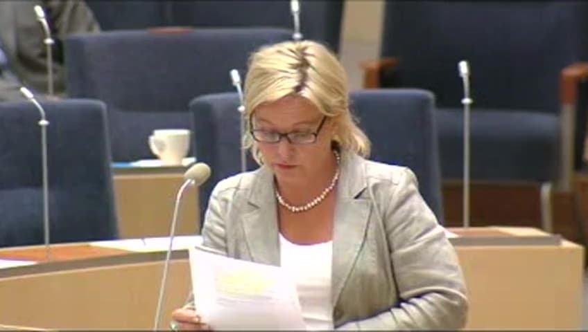 Stillbild från Interpellationsdebatt, Åtgärder för en fungerande arbetsmarknad