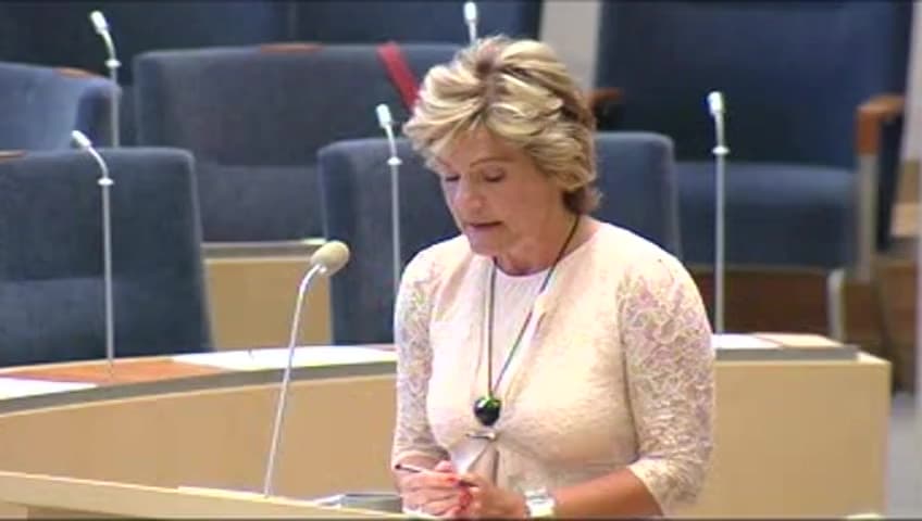 Stillbild från Interpellationsdebatt, Kost- och näringsfrågor i vård och omsorg 
