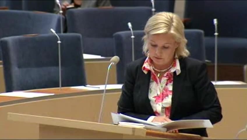 Stillbild från Interpellationsdebatt, Missmatchning på den svenska arbetsmarknaden