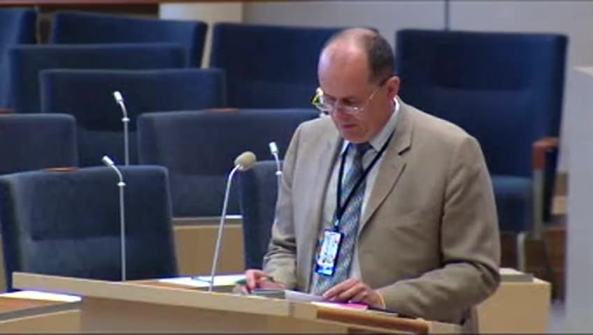 Stillbild från Interpellationsdebatt, Vattenfalls investeringar i kolkraft