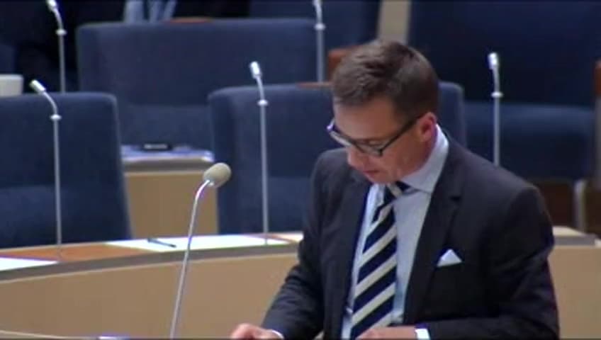 Stillbild från Interpellationsdebatt, Sjukförsäkringen