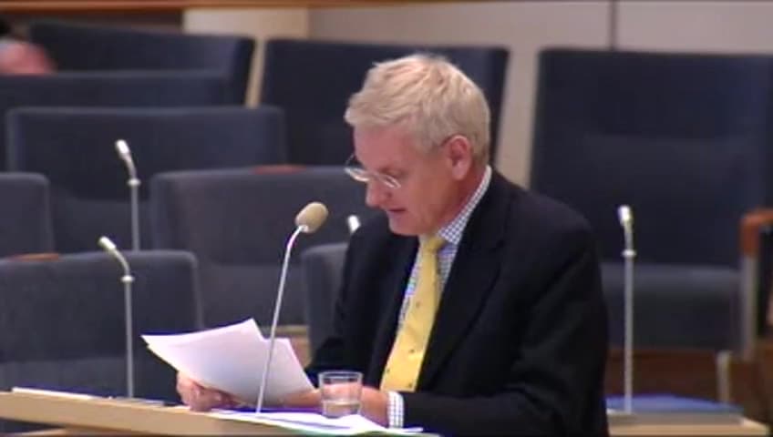 Stillbild från Interpellationsdebatt, Samarbete i Barentsregionen och det arktiska området