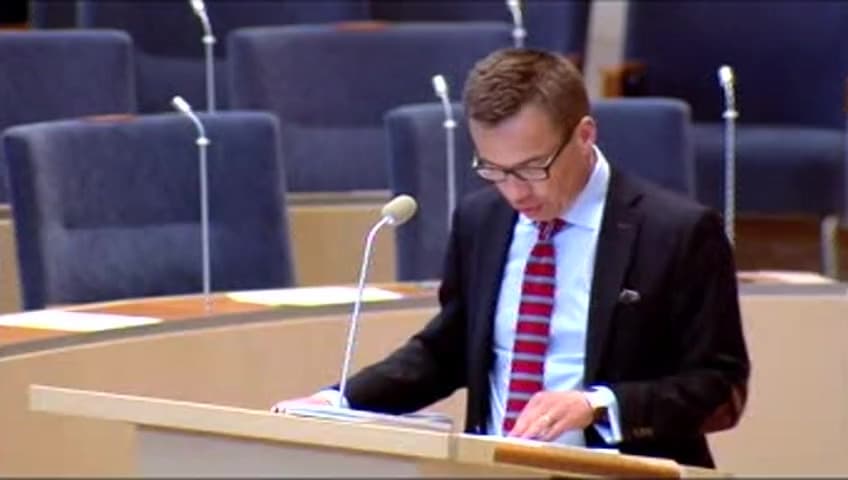 Stillbild från Interpellationsdebatt, Sjukförsäkringen