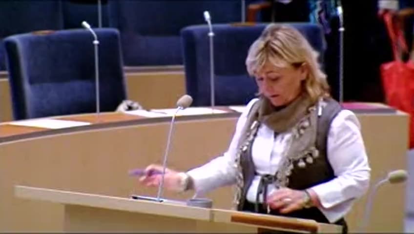 Stillbild från Interpellationsdebatt, Agerande i EU för att riva upp datalagringsdirektivet