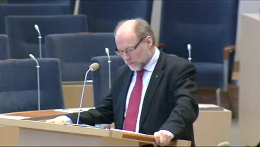 Stillbild från Interpellationsdebatt, Barn i sekundärboende