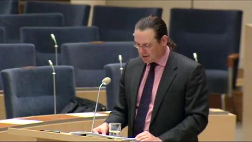 Stillbild från Interpellationsdebatt, Åtgärder för att öka andelen som arbetar