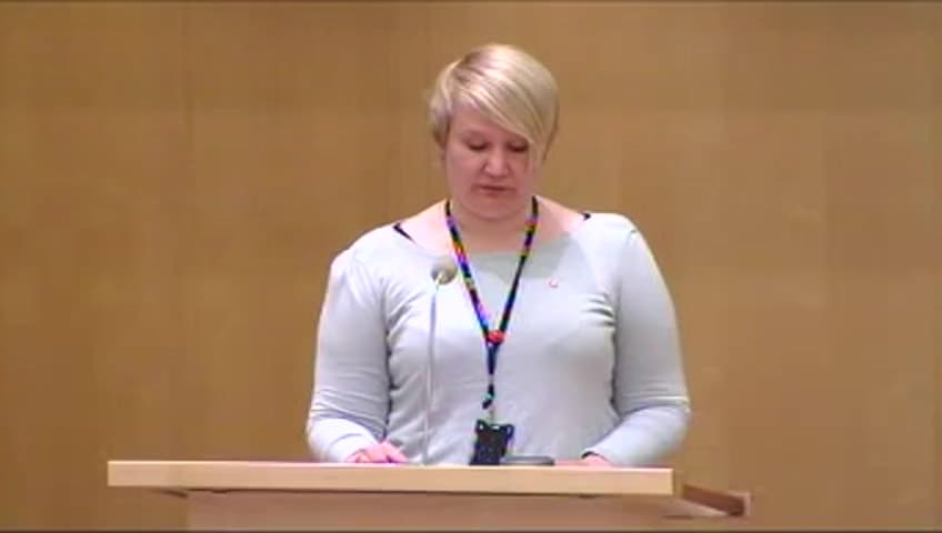 Stillbild från Debatt om förslag, Hemlig teleavlyssning, hemlig teleövervakning och hemlig kameraövervakning vid förundersökning i brottmål under år 2009