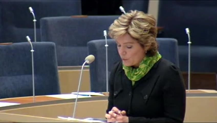 Stillbild från Interpellationsdebatt, Äldre döva