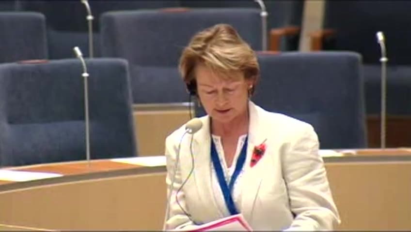 Stillbild från Interpellationsdebatt, Nationell samordning