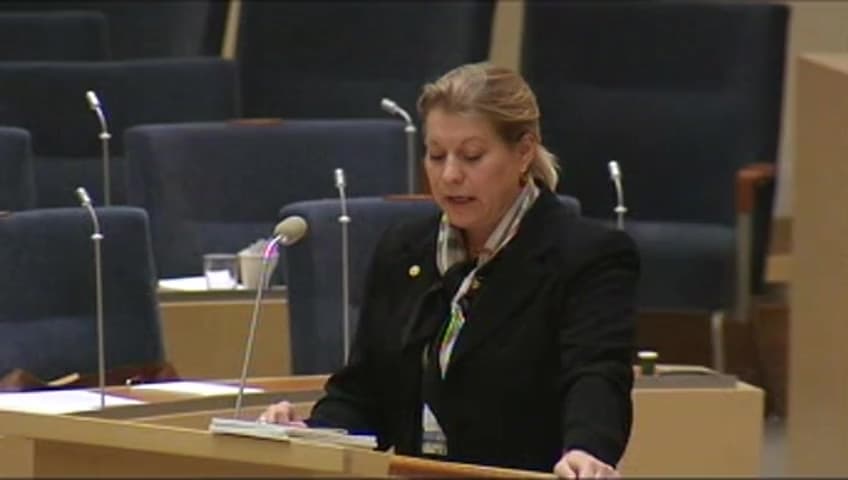 Stillbild från Interpellationsdebatt, Avregleringens konsekvenser för tågresenärer