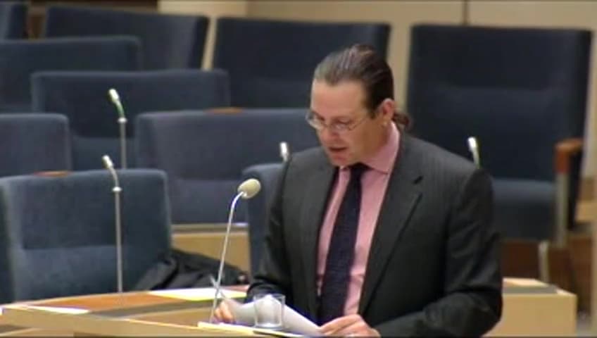 Stillbild från Interpellationsdebatt, Skattepolitik för minskad barnfattigdom