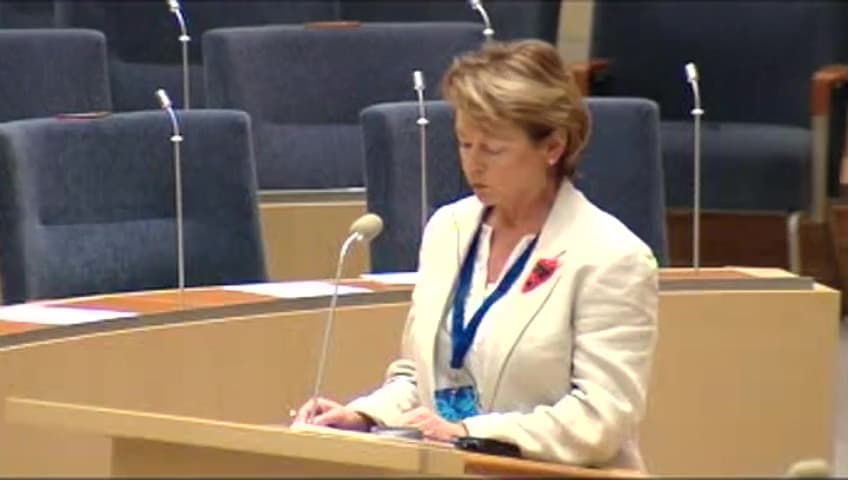 Stillbild från Interpellationsdebatt, Uppdragsarkeologiska undersökningar