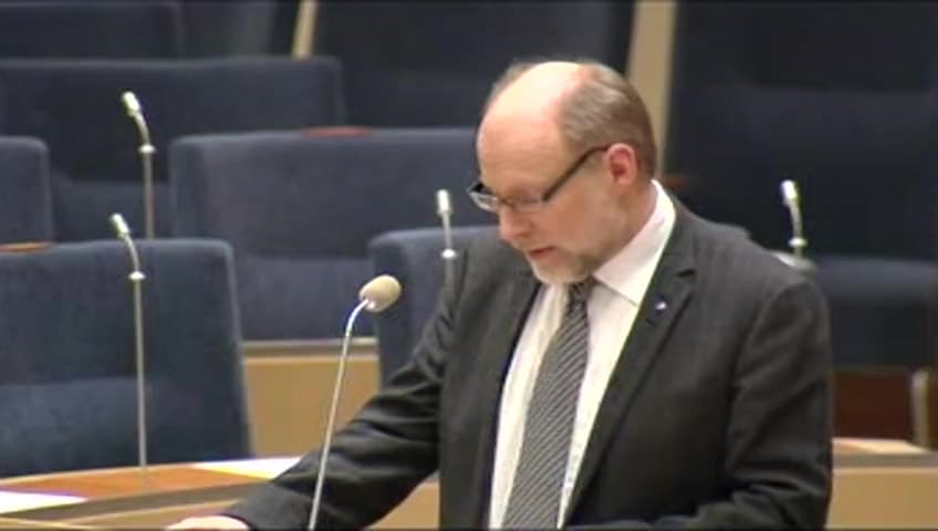 Stillbild från Interpellationsdebatt, Olika regeringsbesked om åtgärder mot bostadsbristen