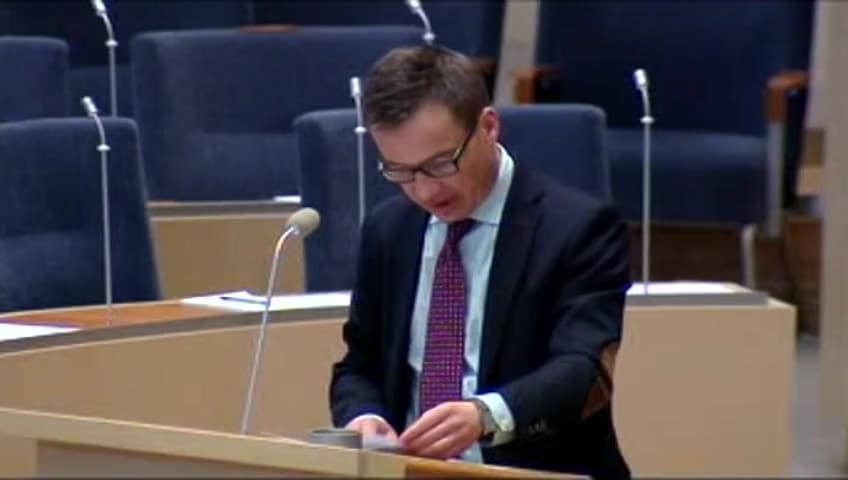 Stillbild från Interpellationsdebatt, Försäkringskassans sparbeting