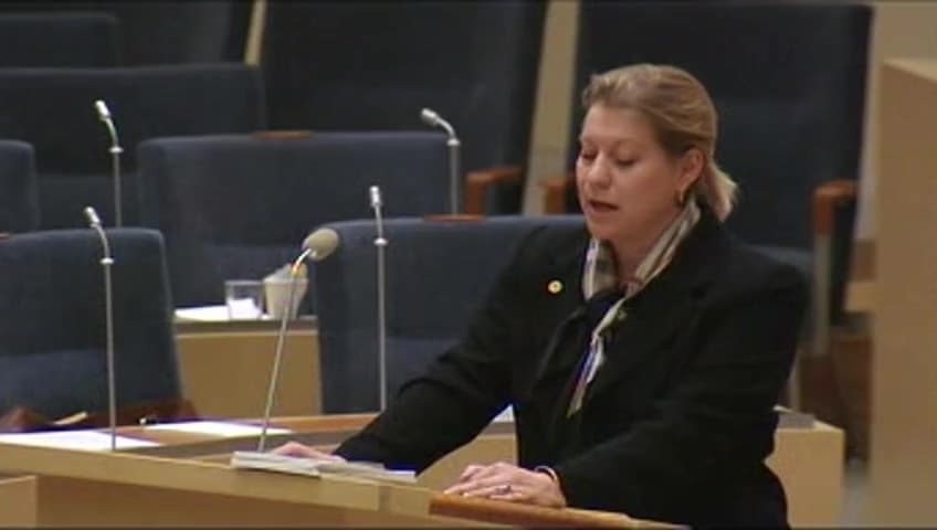Stillbild från Interpellationsdebatt, Trafiksäkerhet som en klassfråga för barn