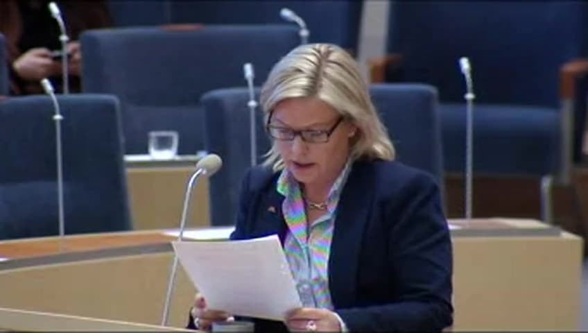 Stillbild från Interpellationsdebatt, Otrygga visstidsanställningar