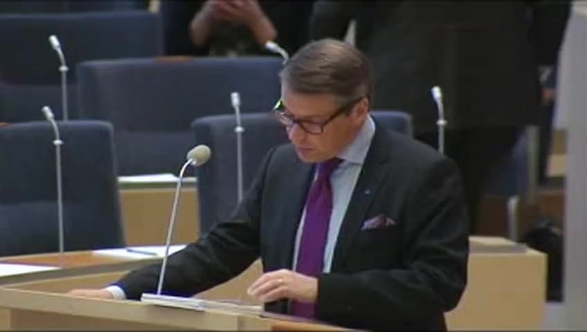 Stillbild från Interpellationsdebatt, Likvärdig tillgänglighet till specialistsjukvård