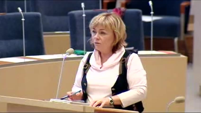 Stillbild från Interpellationsdebatt, Bekämpande av fusk vid ombildningar